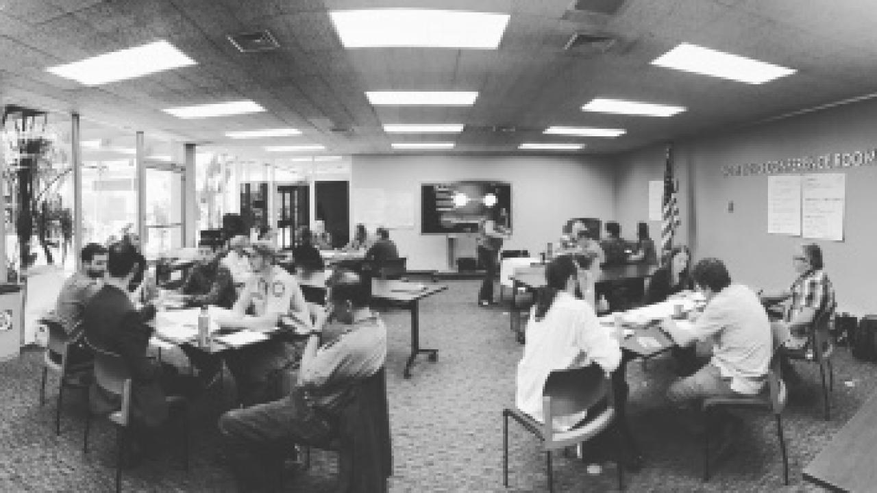 Scholars sitting for Cal water meeting