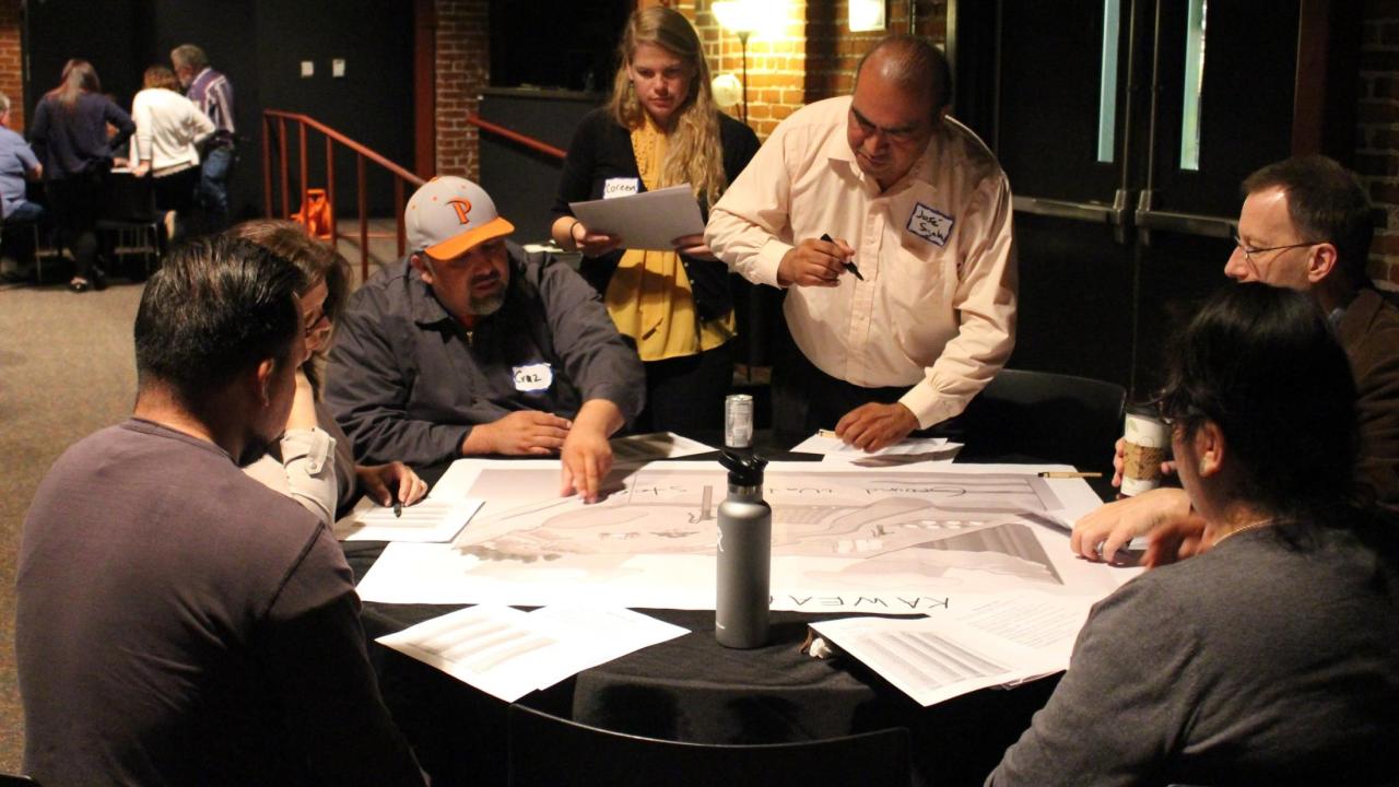 Groundwater Sustainability Plan workshop in Visalia, CA. Photo courtesy of Community Water Center.