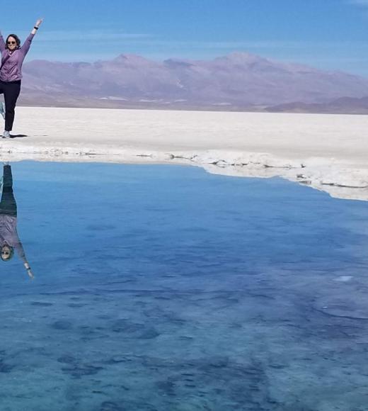 Mackenzie R Johnson's profile picture:  her with her family at Salinas Grande in Argentina